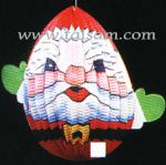 TS22020PL  H:26CM PRINTED SANTA CLAU LANTERN 